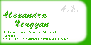 alexandra mengyan business card
